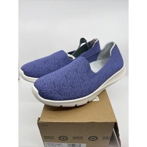 Waco Womens Violet Purple Com. Stretch Damask Comfort Shoes Size 12D NEW